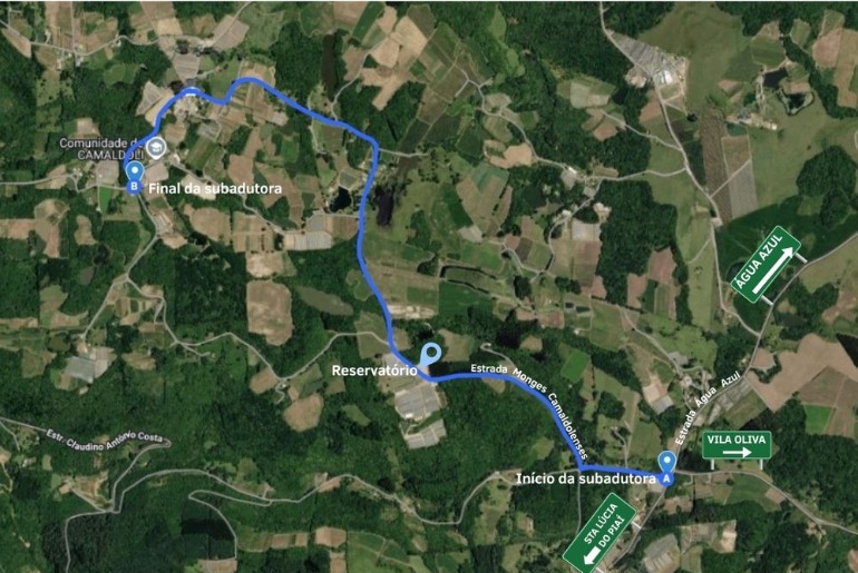 Samae inicia construção de subadutora de 4,3 quilômetros e reservatório em Santa Lúcia do Piaí