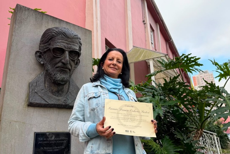 Isamar Ordovás Sartori será a homenageada do Dia da Cultura e da Paz 2026