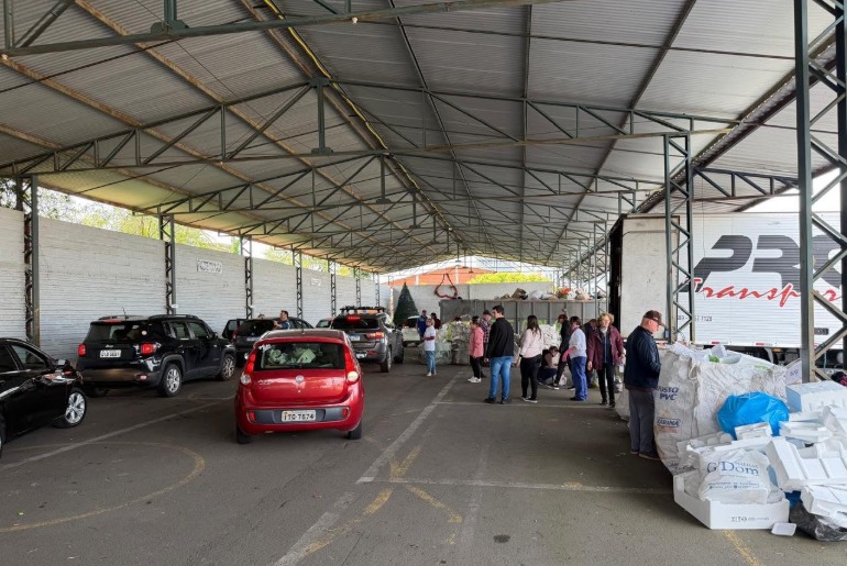 Farroupilha recolhe oito toneladas de recicláveis em ação ambiental