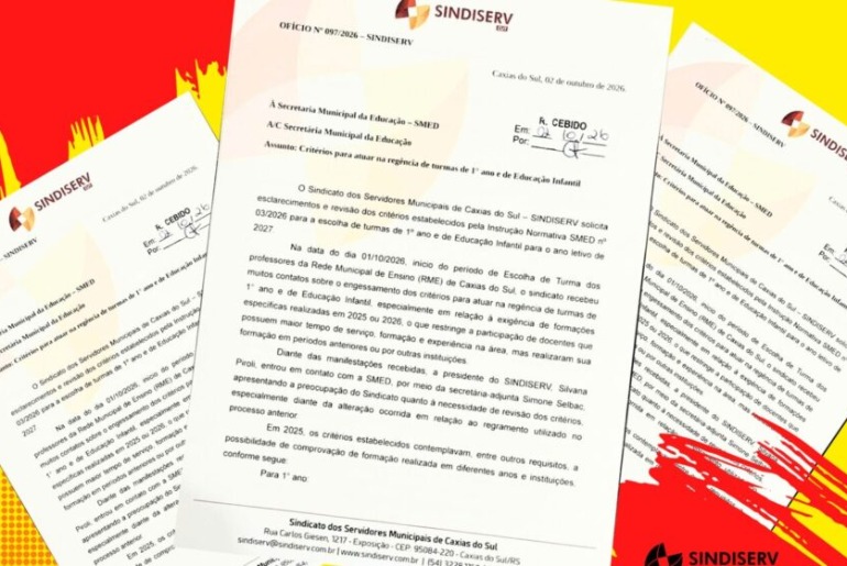 Sindiserv solicita retorno dos critérios para escolha de turmas na Smed
