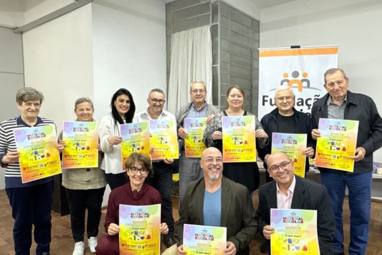 Campanha arrecada material escolar para estudantes da rede municipal de Caxias do Sul